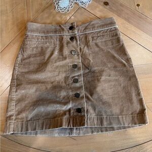 Wilfred Free Button Front Karmen Corduroy Skirt